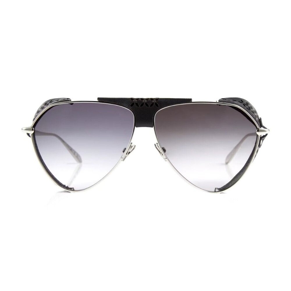 ALAIA Spoiler Pilot Sunglasses Silver - Picture 3 of 10